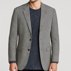 Jack Victor Lora piana Cashmere Houndstooth Blazer Sport Coat Size 42 Long